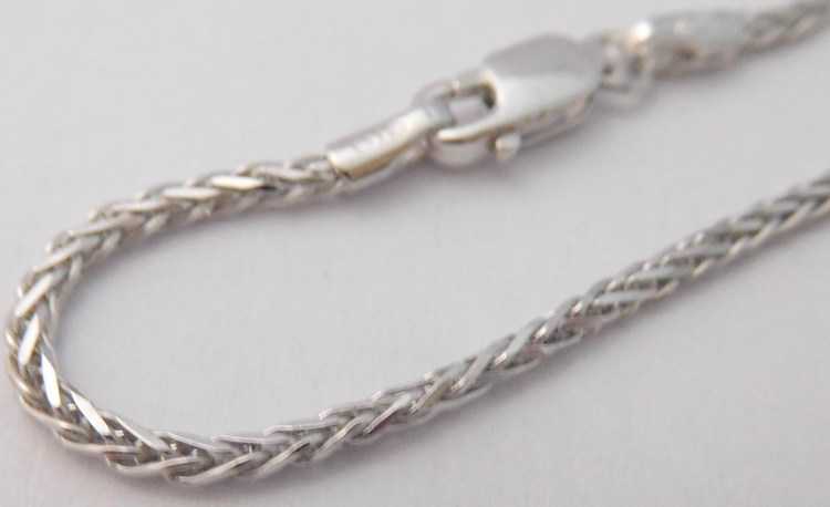 Klenoty Budín Dámský/pánský stříbrný řetízek s karabinou 925/7,07gr 50cm 0312078