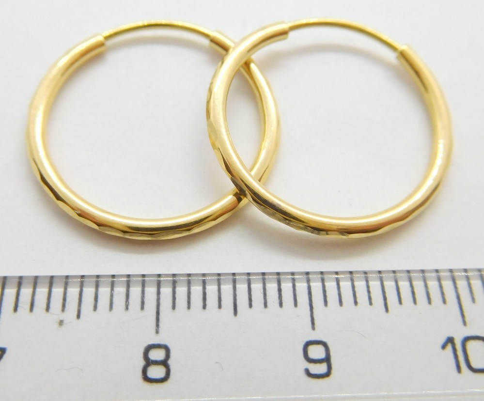Klenoty Budín Zlaté malé kroužky ze žlutého zlata - hladké průměr 12mm 585/0,31gr H386