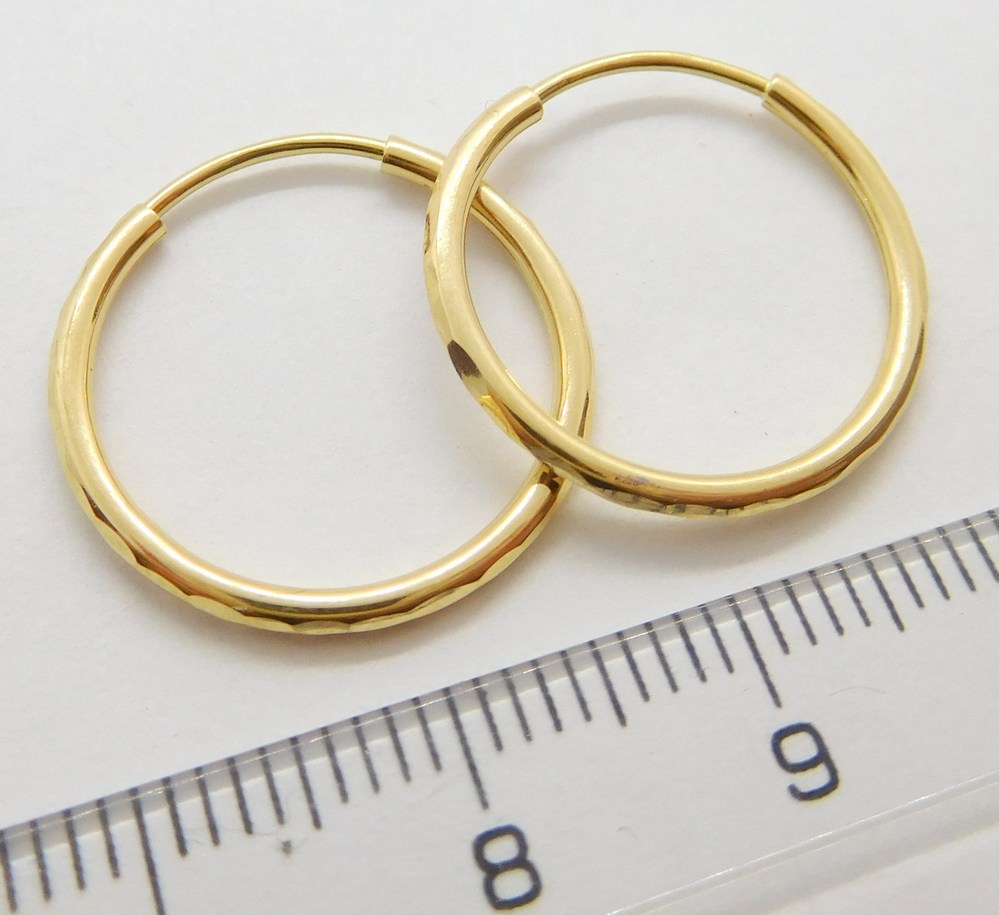 Klenoty Budín Zlaté malé kroužky ze žlutého zlata - hladké průměr 12mm 585/0,31gr H386