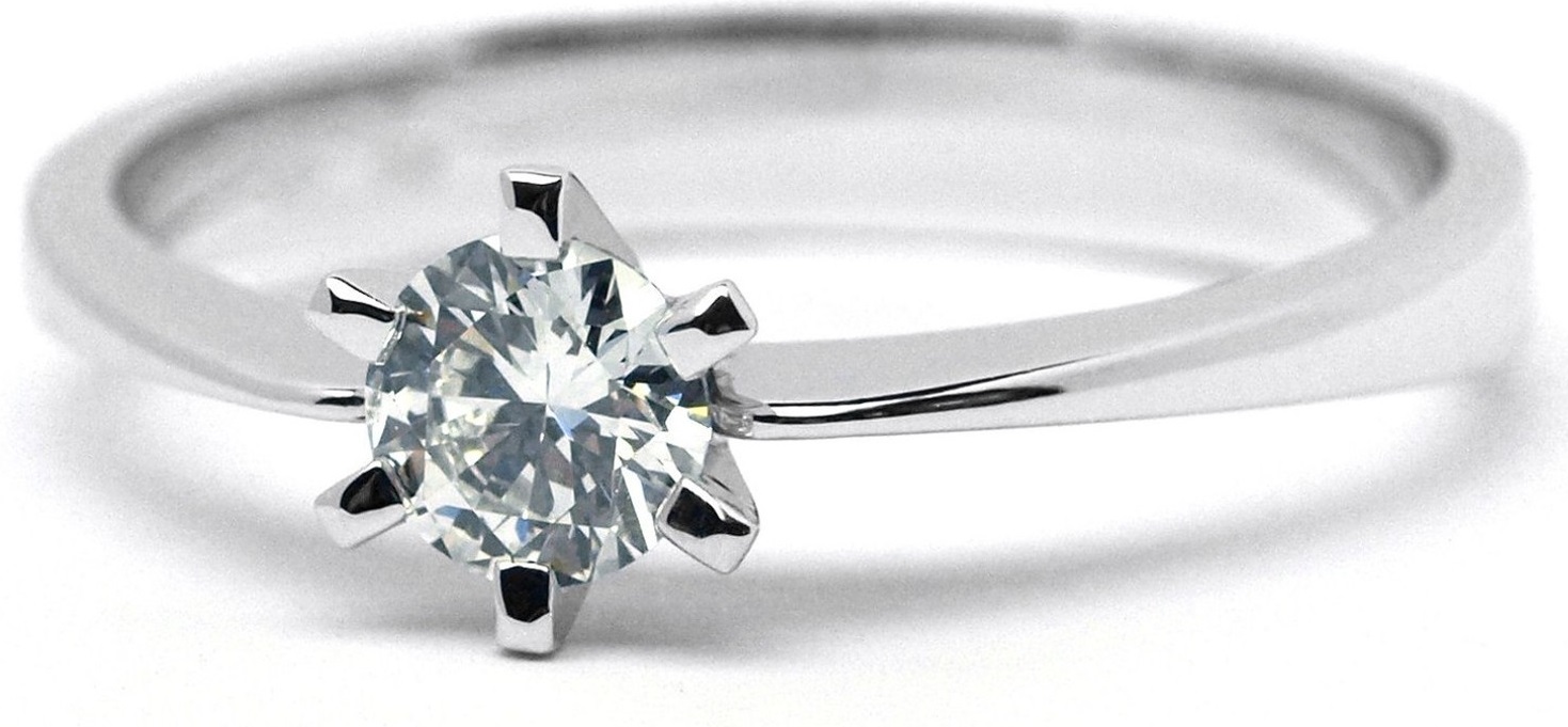 Klenoty Budín Luxusní diamantový zásnubní prsten s diamantem - libovolná velikost J-28796-17
