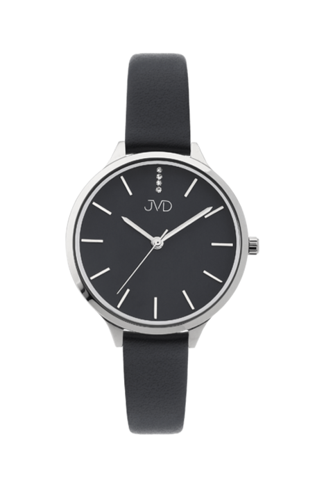 Dámské módní designové hodinky JVD JZ201.1 s řemínkem z pravé kůže