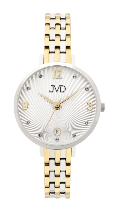 Dámské elegantní šperkové náramkové hodinky JVD J4182.2 s perleťovým číselníkem