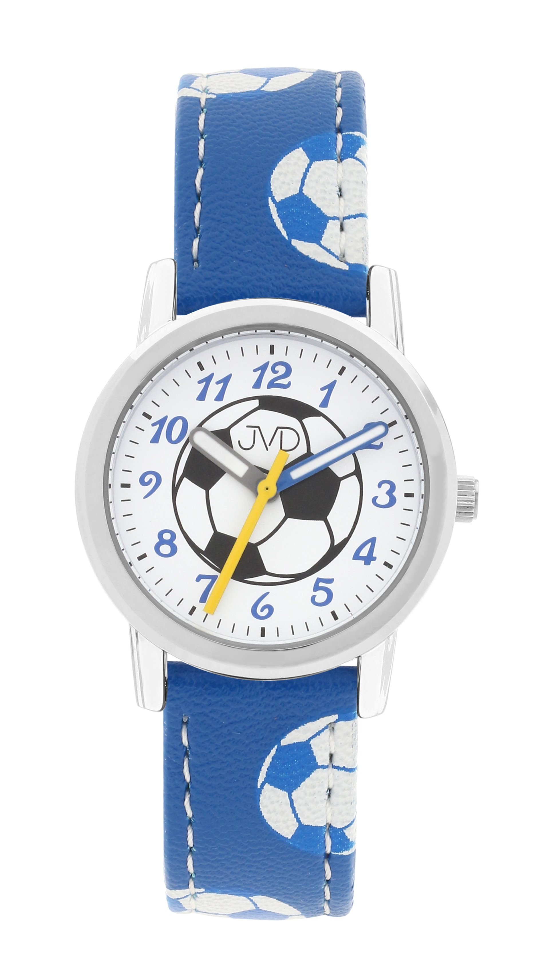 JVD Modré dětské chlapecké fotbalové hodinky JVD J7202.2