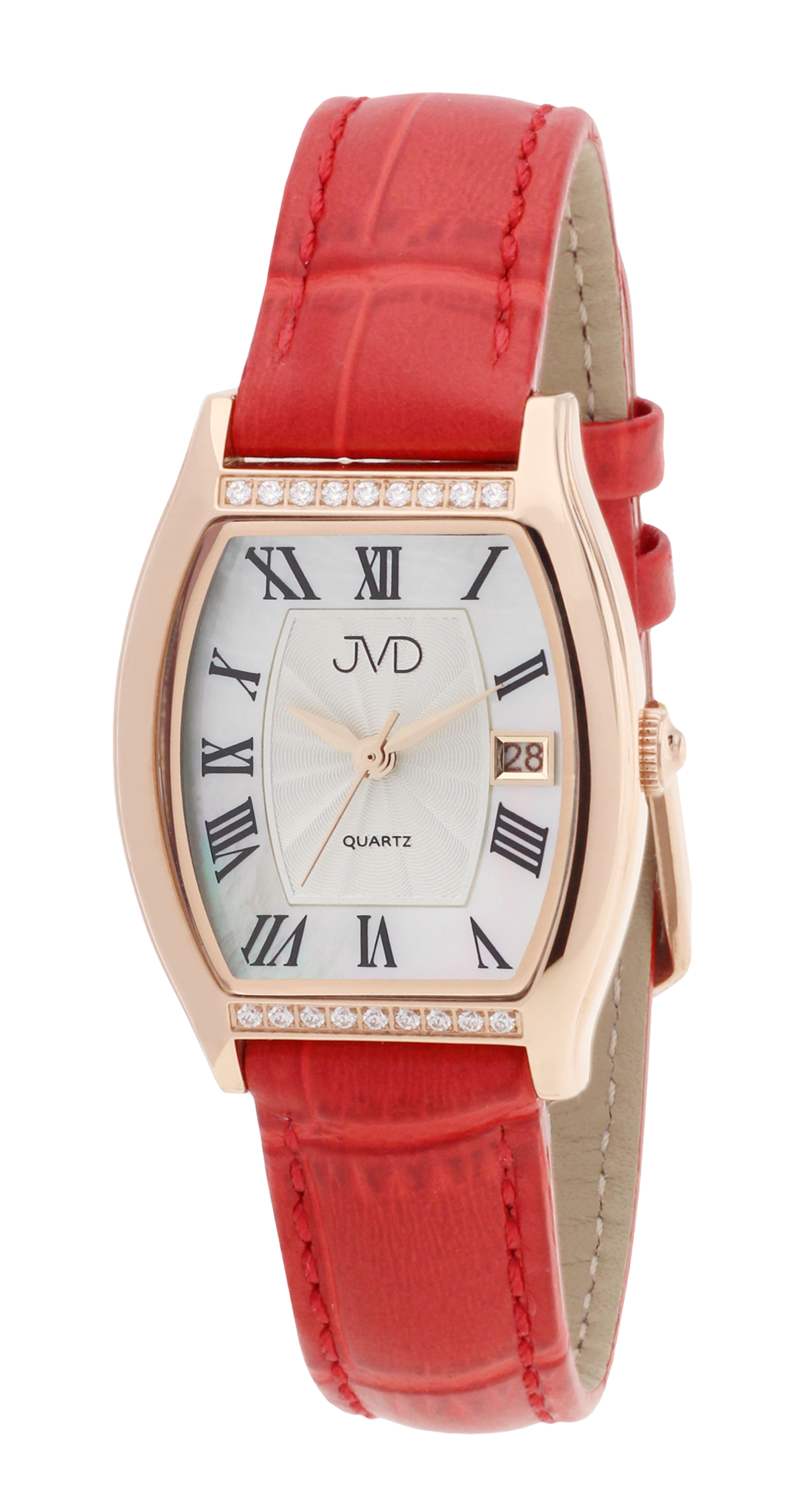 JVD Dámské elegantní hranaté šperkové hodinky JVD JG1027.4