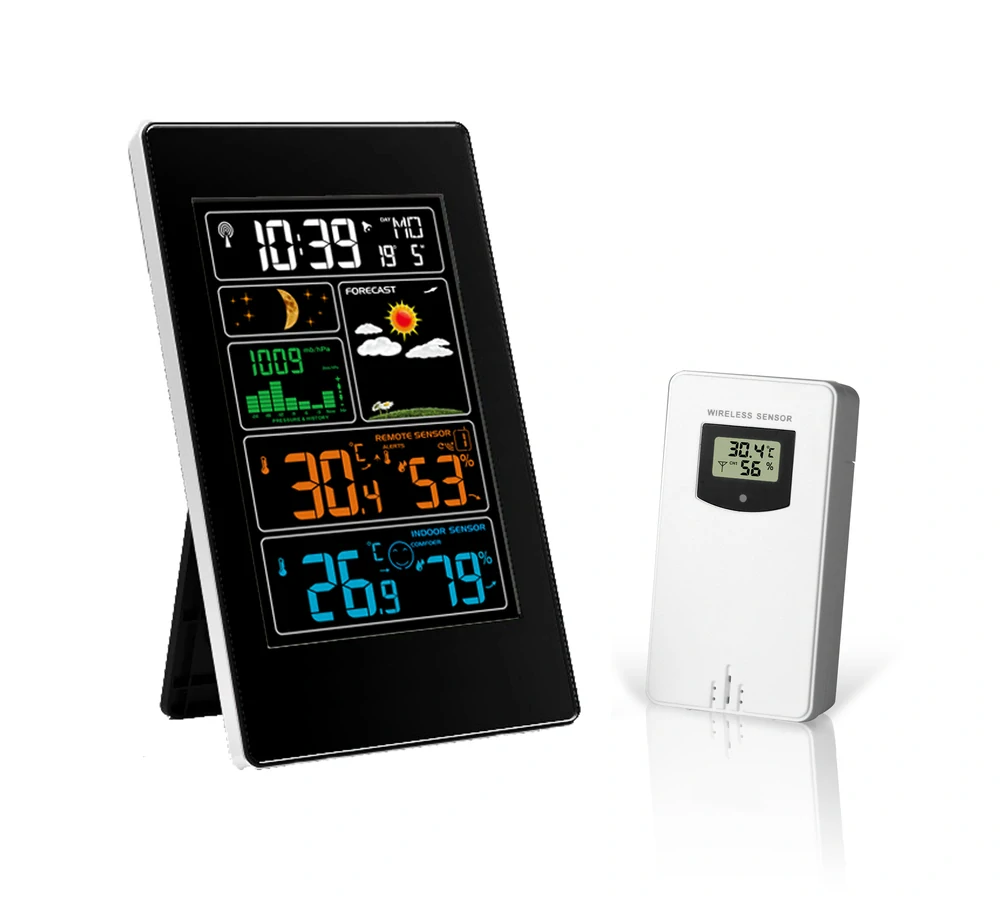 JVD Barevná rádiem řízená meteorologická stanice JVD RB3389