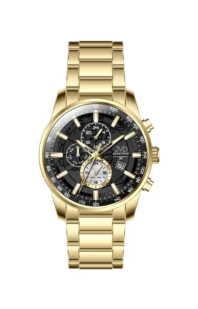 JVD Pánské ocelové vodotěsné ocelové hodinky - chronograf JVD JE1018.3