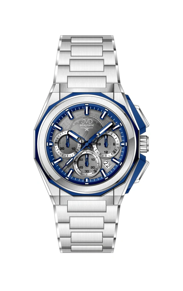 JVD Pánské ocelové vodotěsné ocelové hodinky - chronograf JVD JE1017.2