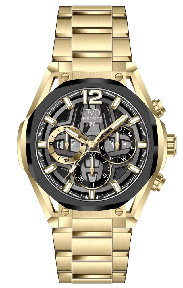 JVD Pánské ocelové vodotěsné ocelové hodinky - chronograf JVD JE1020.2