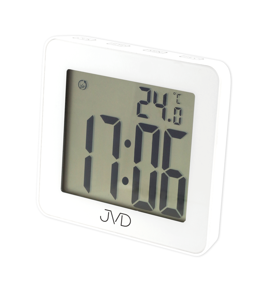 Koupelnové hodiny JVD SH8209 (do kuchyně či k bazénu) s teploměrem
