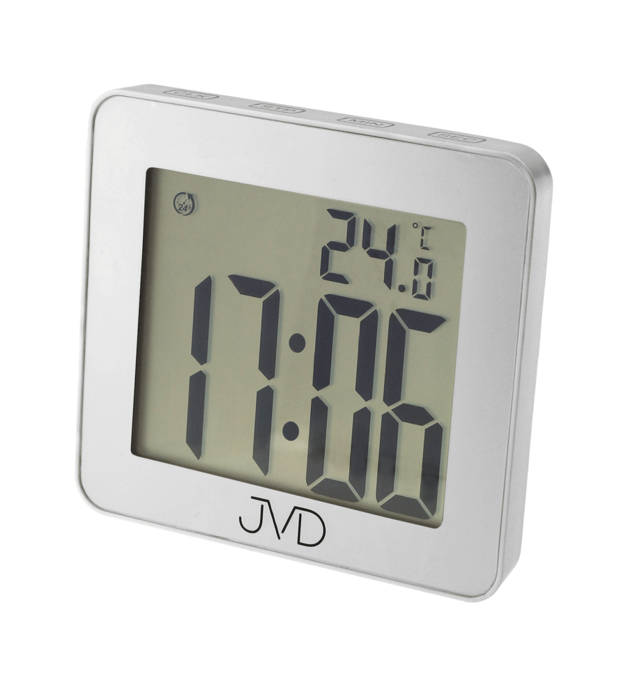 Koupelnové hodiny JVD SH8209.1 (do kuchyně či k bazénu) s teploměrem