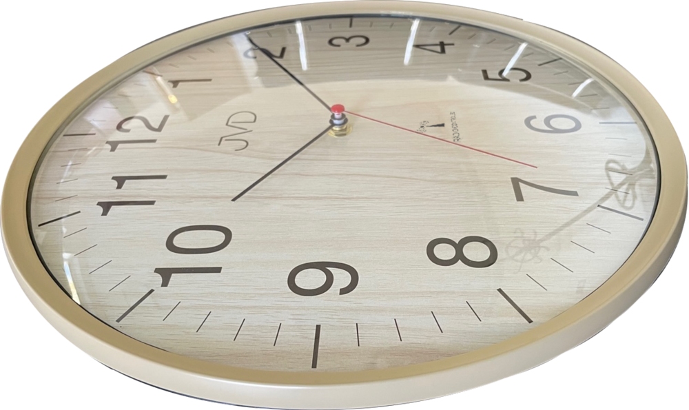  JVD Nástěnné rádiem řízene hodiny JVD RH17.2 v imitaci dřeva