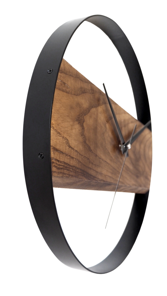 JVD Dřevěné design tiché netikající kulaté hodiny JVD NS22007/78