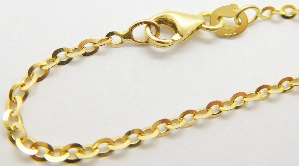 Klenoty Budín Dámský zlatý masivní náramek - valis šířka cca 4,5mm 585/3,63gr 21cm HK7117