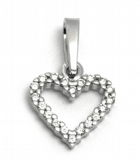 Diamantový zlatý přívěsek s pravými diamanty 585/0,64 gr J-20696-12