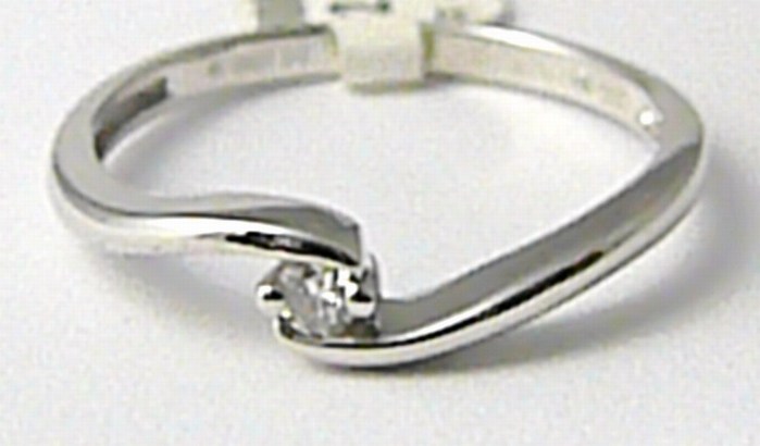 Klenoty Budín Zásnubní diamantový prsten s diamantem 1ks 0,05ct vel.libovolná 3860019 SKLADEM