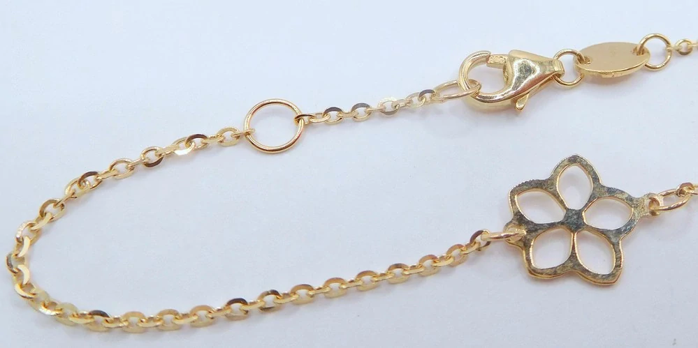 Klenoty Budín Dámský zlatý náramek ze žlutého zlata 585/1,16gr 18cm HK7167