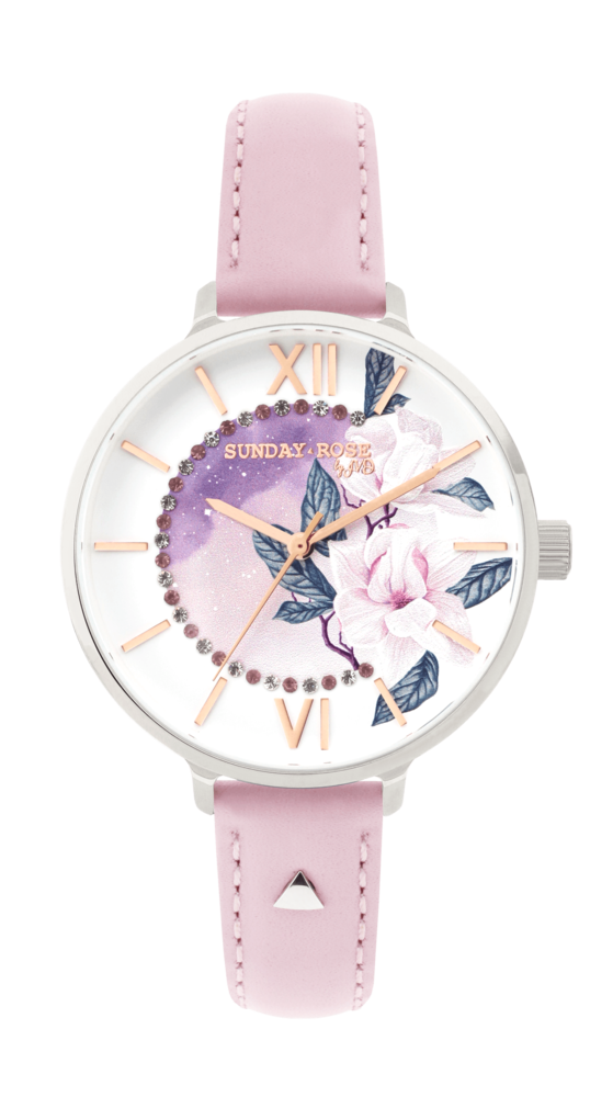SUNDAY ROSE Dámské luxusní designové hodinky SUNDAY ROSE Day Dream Leather SUN-E10