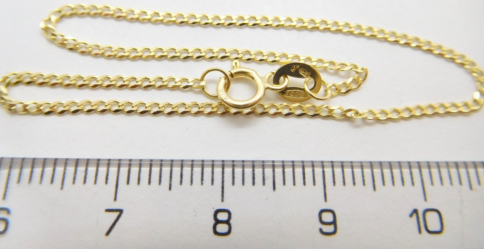 Klenoty Budín Pevný zlatý náramek  PANCER 18cm 585/1,09gr HK7148