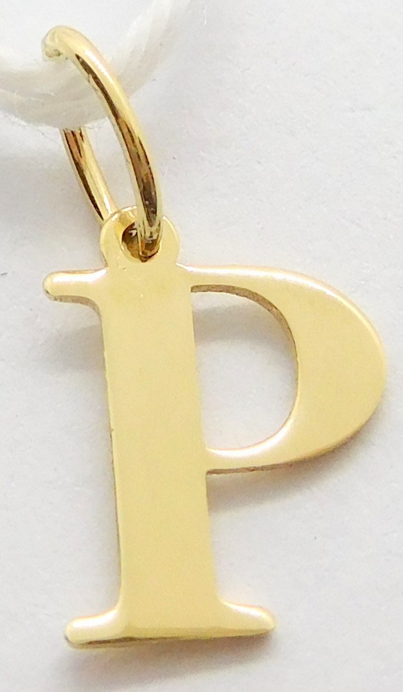 Klenoty Budín Zlatý přívěsek - písmeno P 585/0,20gr GUPYN-43371
