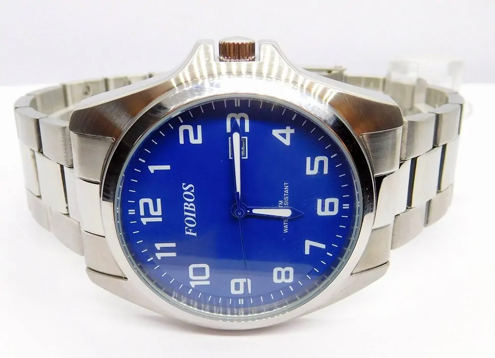 FOIBOS Pánské ocelové čitelné hodinky 5ATM FOIBOS CK1571.3