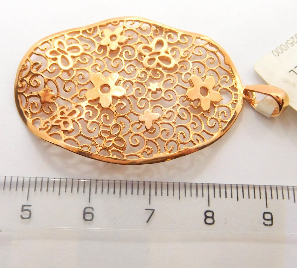 Klenoty Budín Stříbrný přívěšek rose gold 925/1000 SVLPG205983