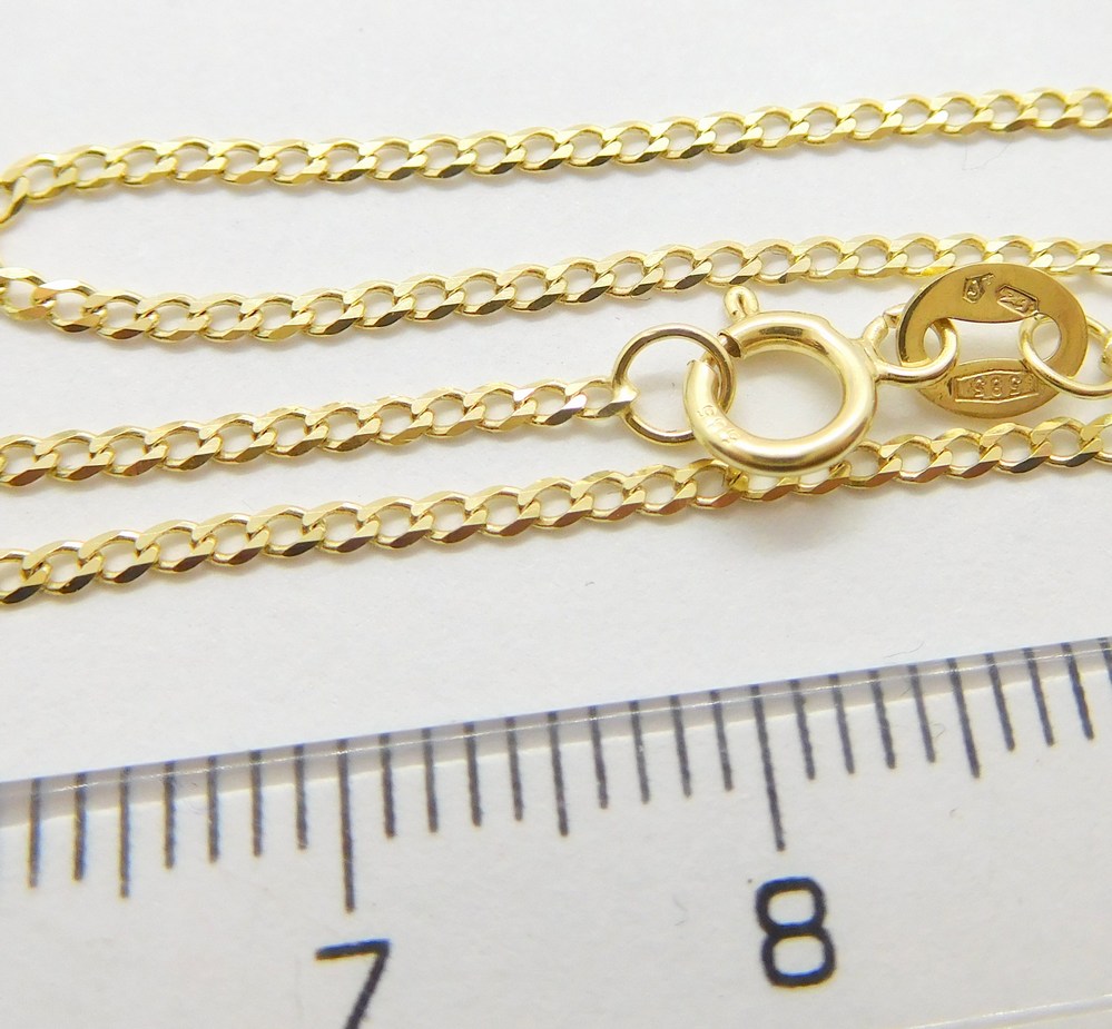 Klenoty Budín Pevný zlatý náramek  PANCER 18cm 585/1,09gr HK7148