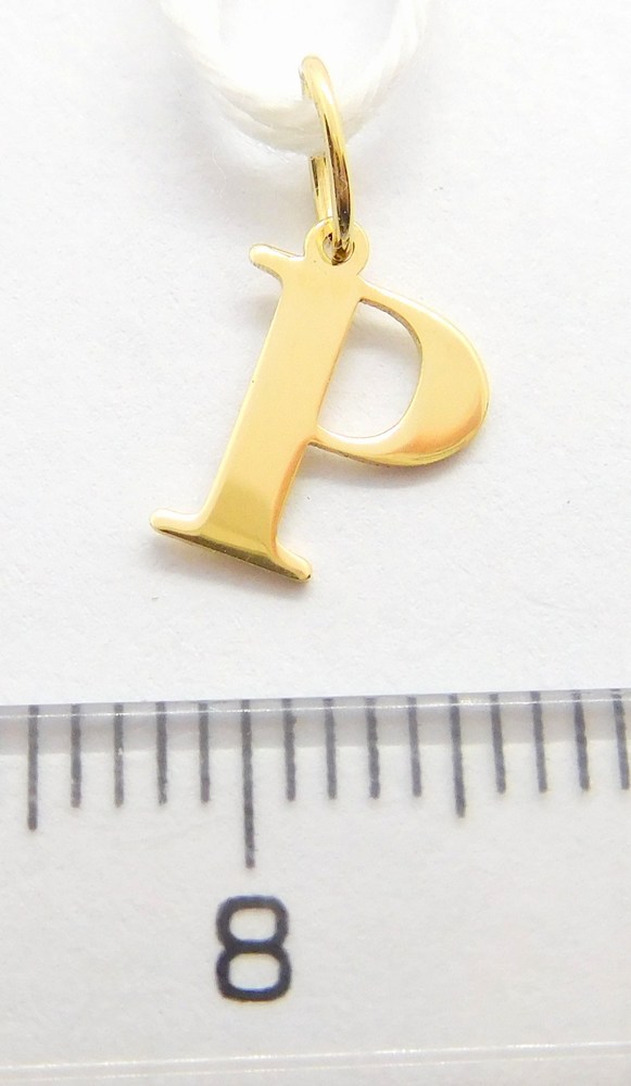 Klenoty Budín Zlatý přívěsek - písmeno P 585/0,20gr GUPYN-43371