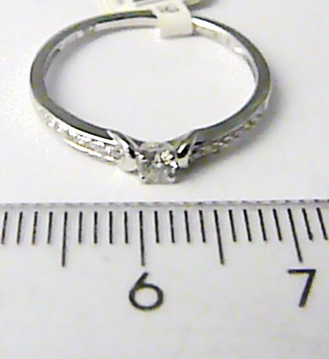 Klenoty Budín Zásnubní zlatý diamantový prsten posetý diamanty 17ks vel.53 3860836.0.53.99