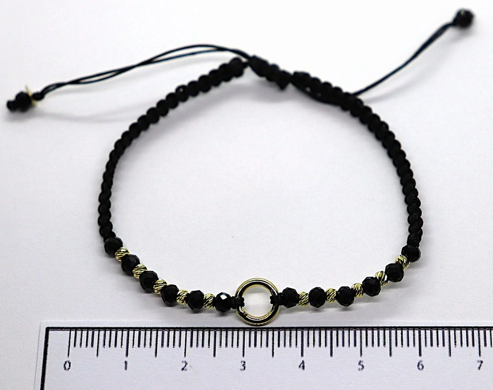 Klenoty Budín Dámský zlatý náramek ze žlutého zlata 585/0,60gr HK7131