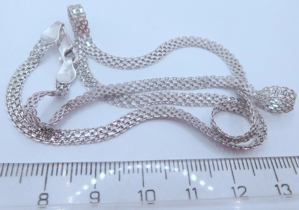 Klenoty Budín Dámský mohutný stříbrný náramek šíře 4mm s karabinou ryz. 925/1000 18cm 030785500023