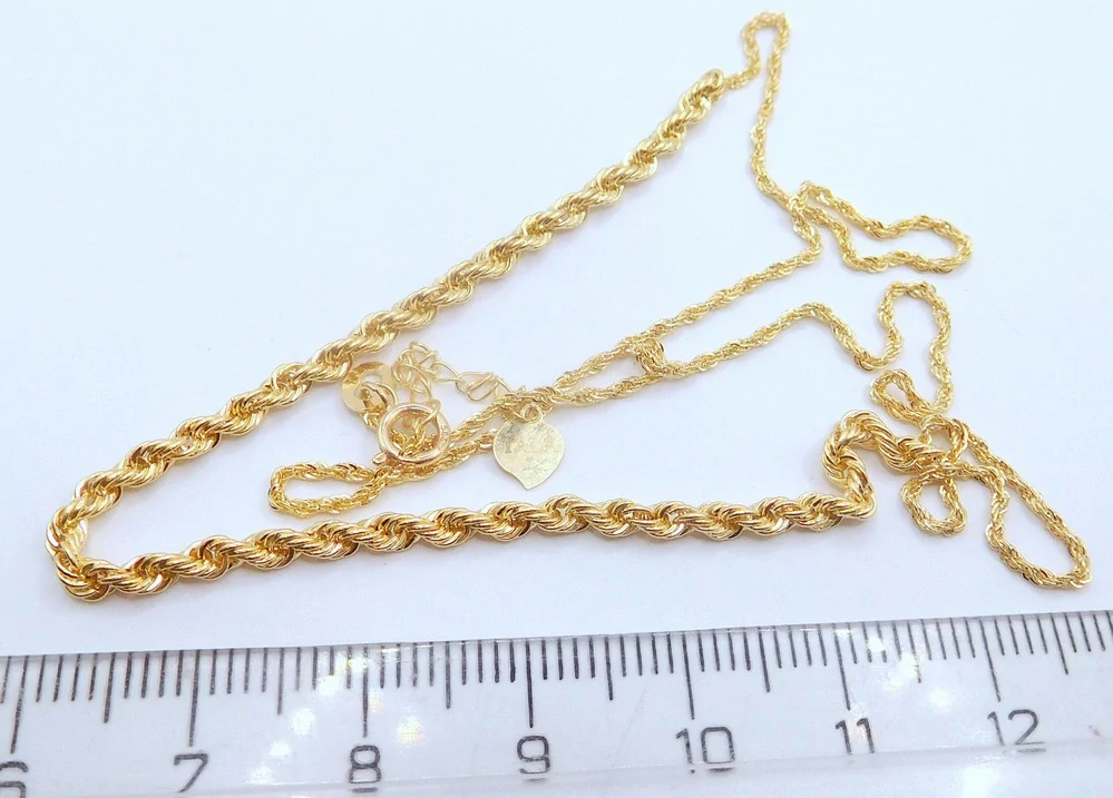 Klenoty Budín Dámský zlatý valisový řetízek TWIST + VALIS 585/1,54gr 45cm HK4105