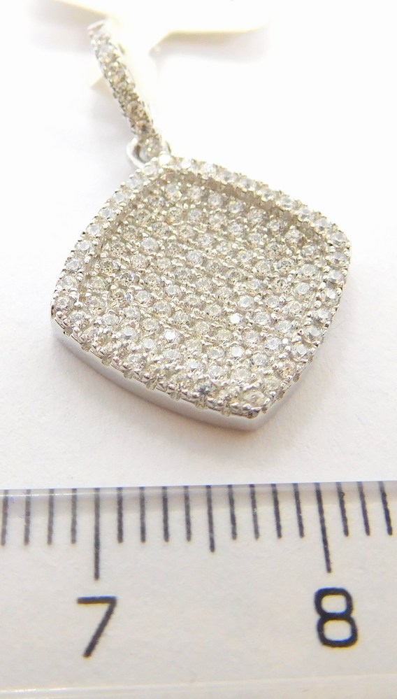 Klenoty Budín Dámský stříbrný přívěsek posetý mnoha zirkony 925/1000 SVLSP30507A1F2