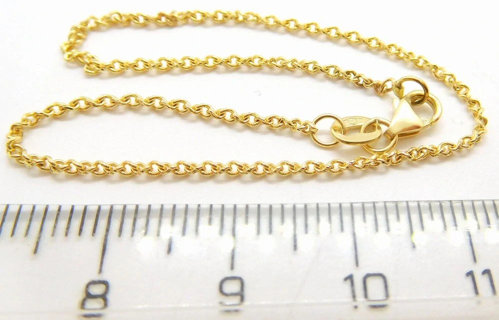 Klenoty Budín Dámský pevný zlatý náramek ze žlutého zlata 585/1,45gr 18cm HK7150