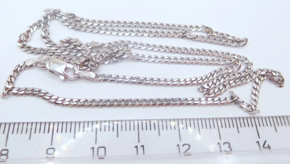 Klenoty Budín Unisex stříbrný rhodiovaný řetízek PANCER s karabinou 55cm ryz. 925/1000 030643800090