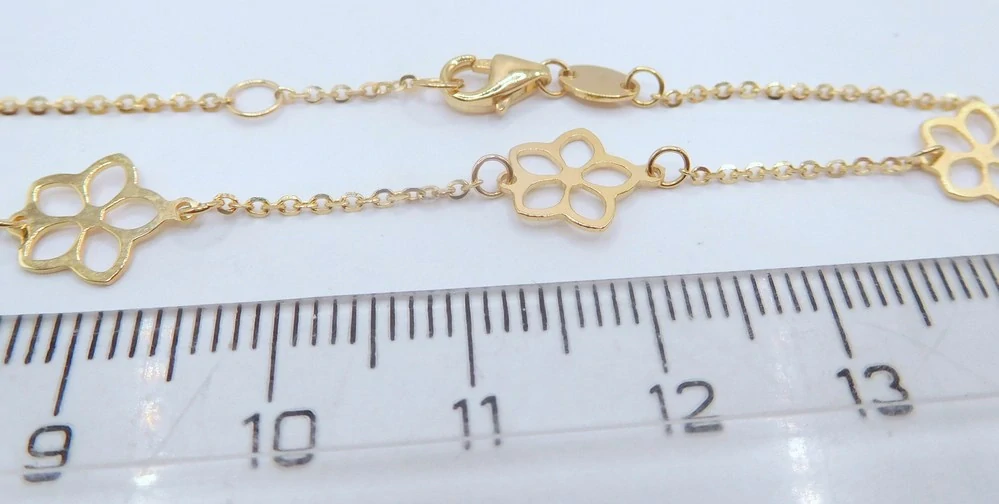 Klenoty Budín Dámský zlatý náramek ze žlutého zlata 585/1,16gr 18cm HK7167