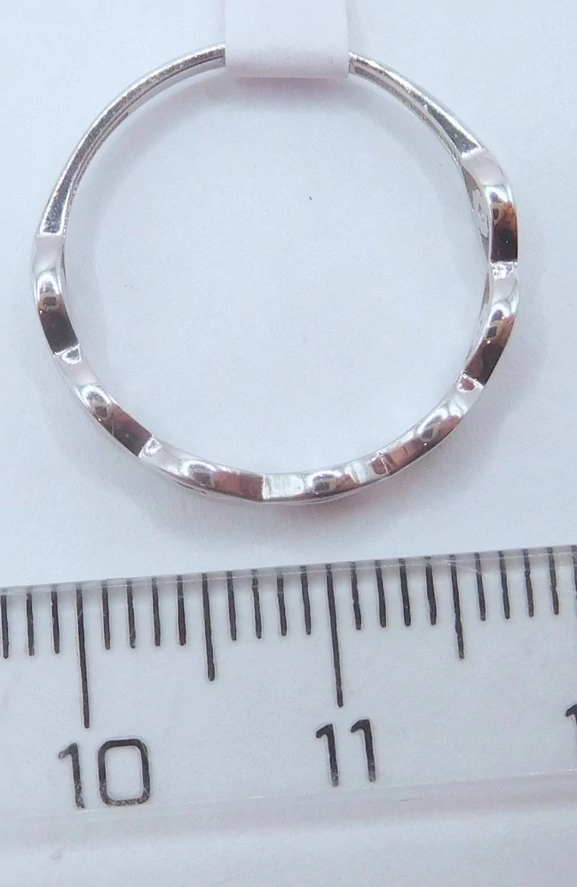 Klenoty Budín Dámský zlatý prsten z bílého zlata se zirkony 585/1,15gr vel. 54 HK1305
