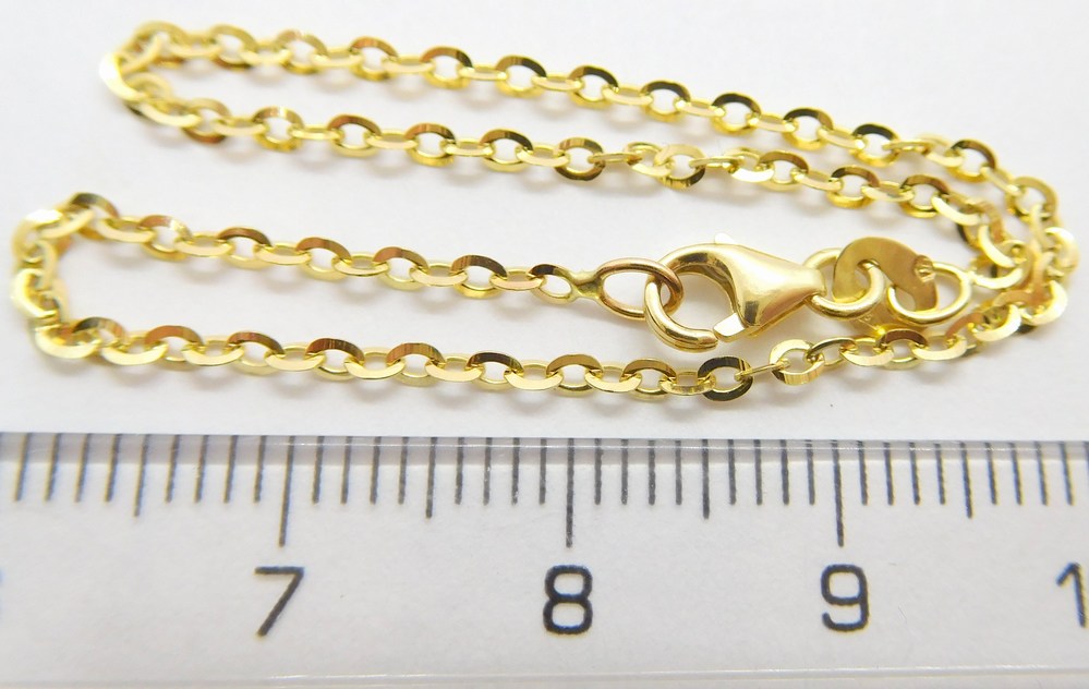 Klenoty Budín Dámský zlatý masivní náramek - valis šířka cca 4,5mm 585/3,63gr 21cm HK7117