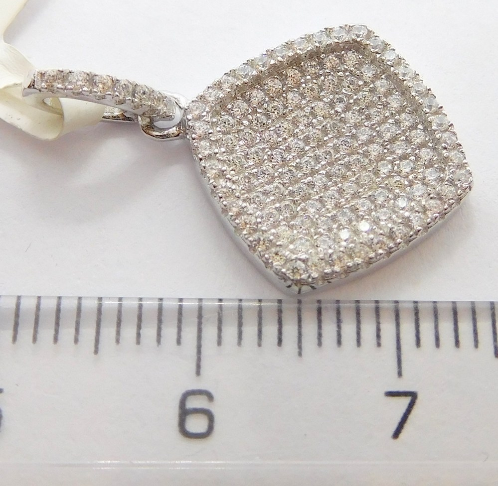 Klenoty Budín Dámský stříbrný přívěsek posetý mnoha zirkony 925/1000 SVLSP30507A1F2
