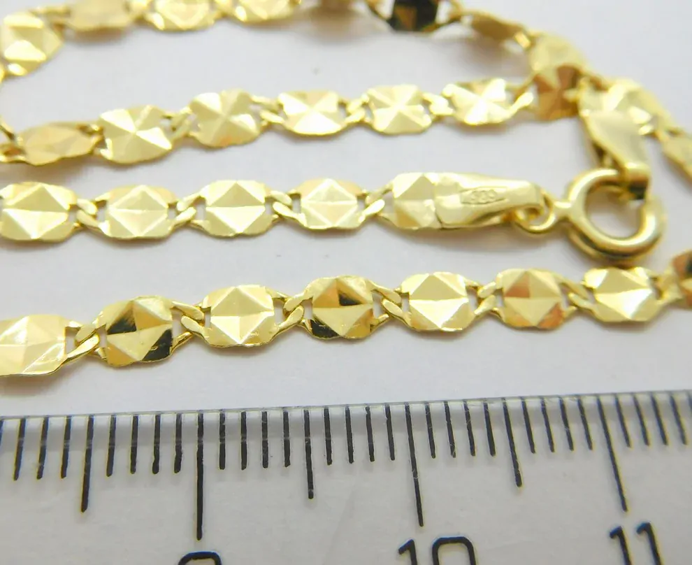 Klenoty Budín Dámský gravírovaný zlatý mohutný náramek 585/1,97gr 20cm H7099