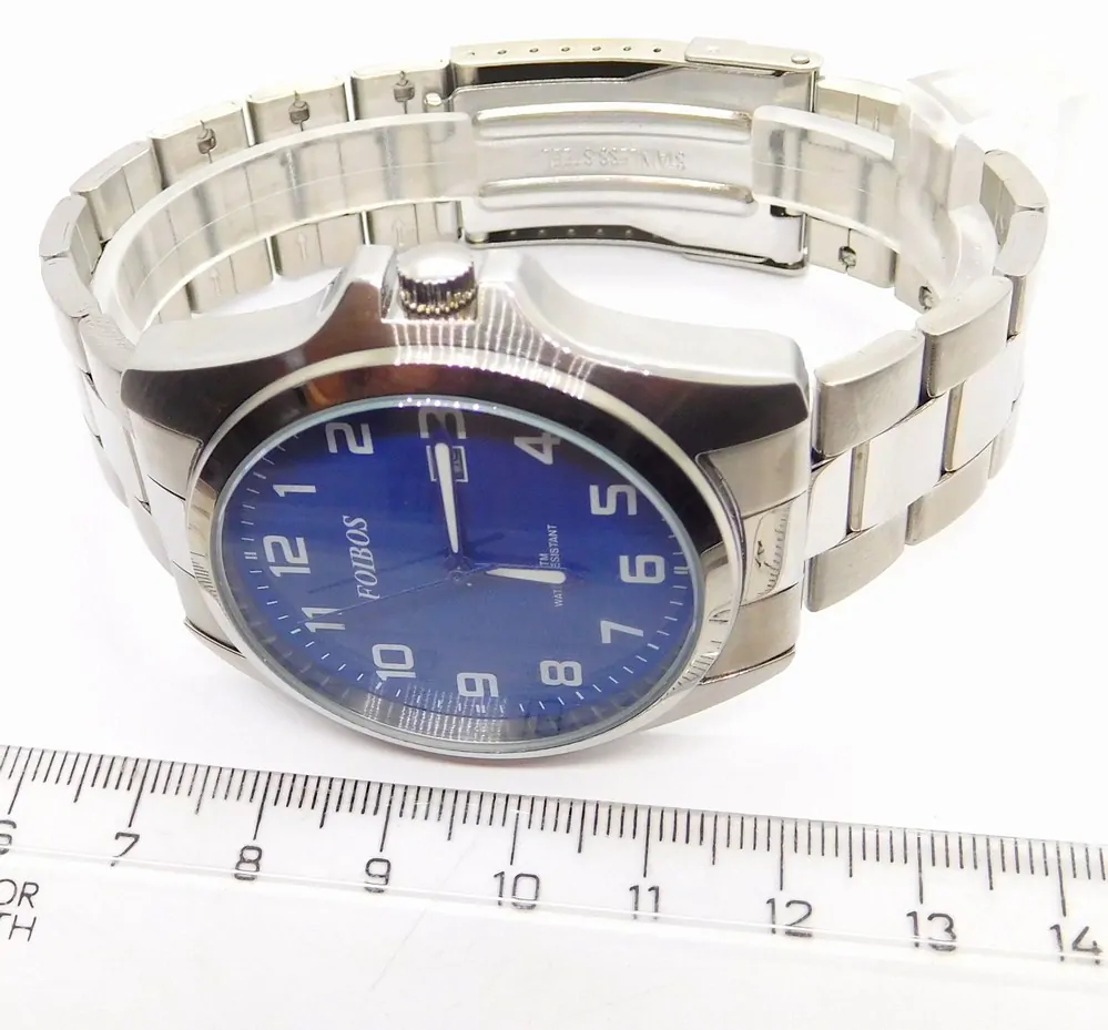 FOIBOS Pánské ocelové čitelné hodinky 5ATM FOIBOS CK1571.3
