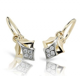 Luxusní Dětské náušnice s diamanty Eliška, 403-9041