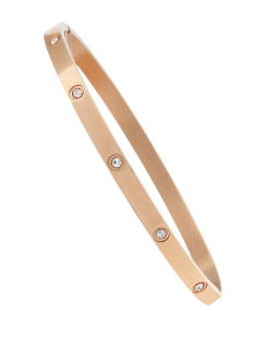 Dámský ocelový náramek Steel JGB1R o rozměrech 62X55 mm IP Rose