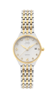 Dámské luxusní náramkové designové hodinky JVD JG1015.2 se safírovým sklem