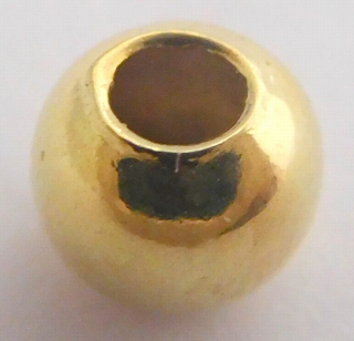 Klenoty Budín Zlatý přívěsek - zlatá kulička provlékací (korálek) na zlatý řetízek 585/0,25gr PK1Z