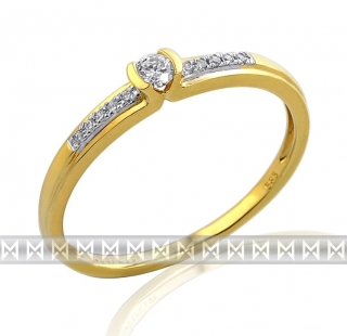 Luxusní zásnubní diamantový prsten GEMS diamonds, žluté zlato 3810827-5-54-99