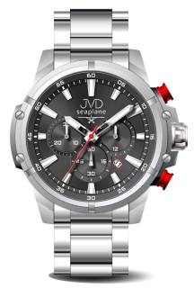 JVD Pánské vodotěsné ocelové náramkové hodinky (chronograf) JVD JC635.3