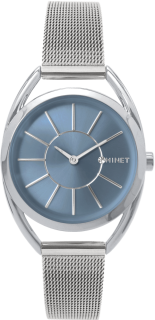 MINET Stříbrné dámské hodinky ICON BLUE MESH MWL5222