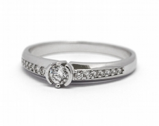Luxusní zásnubní diamantový prsten přírodní diamant 585/2,07 gr J-22052-13