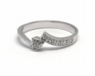 Luxusní zásnubní diamantový prsten přírodní diamant 585/2,13 gr J-21648-12