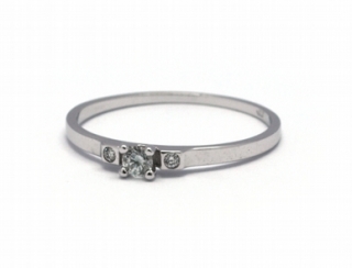 Dámský zásnubní diamantový prsten přírodní diamant 585/0,94 gr J-21251-12